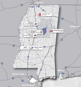 Sumners Map with Choctaw County highlighted